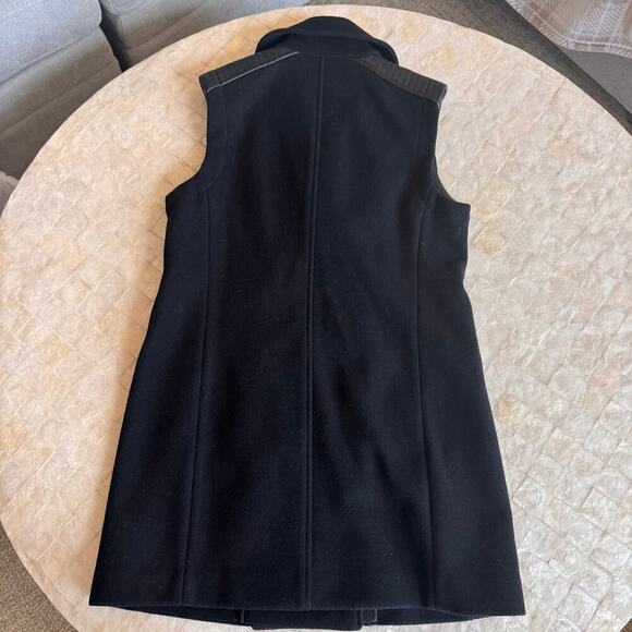 BCBG Vest Coat Dress Jacket ROXY black wool blend peacoat NWT NEW SZ S SMALL - Picture 7 of 8